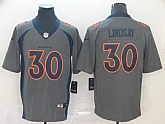 Nike Broncos 30 Phillip Lindsay Gray Inverted Legend Limited Jersey,baseball caps,new era cap wholesale,wholesale hats